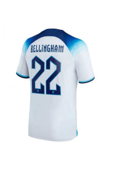 Englanti Jude Bellingham #22 Jalkapallovaatteet Kotipaita MM-kisat 2022 Lyhythihainen
